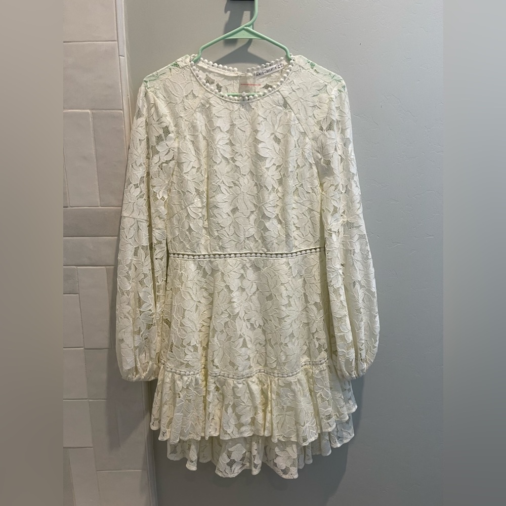Lulus White Lace Dress